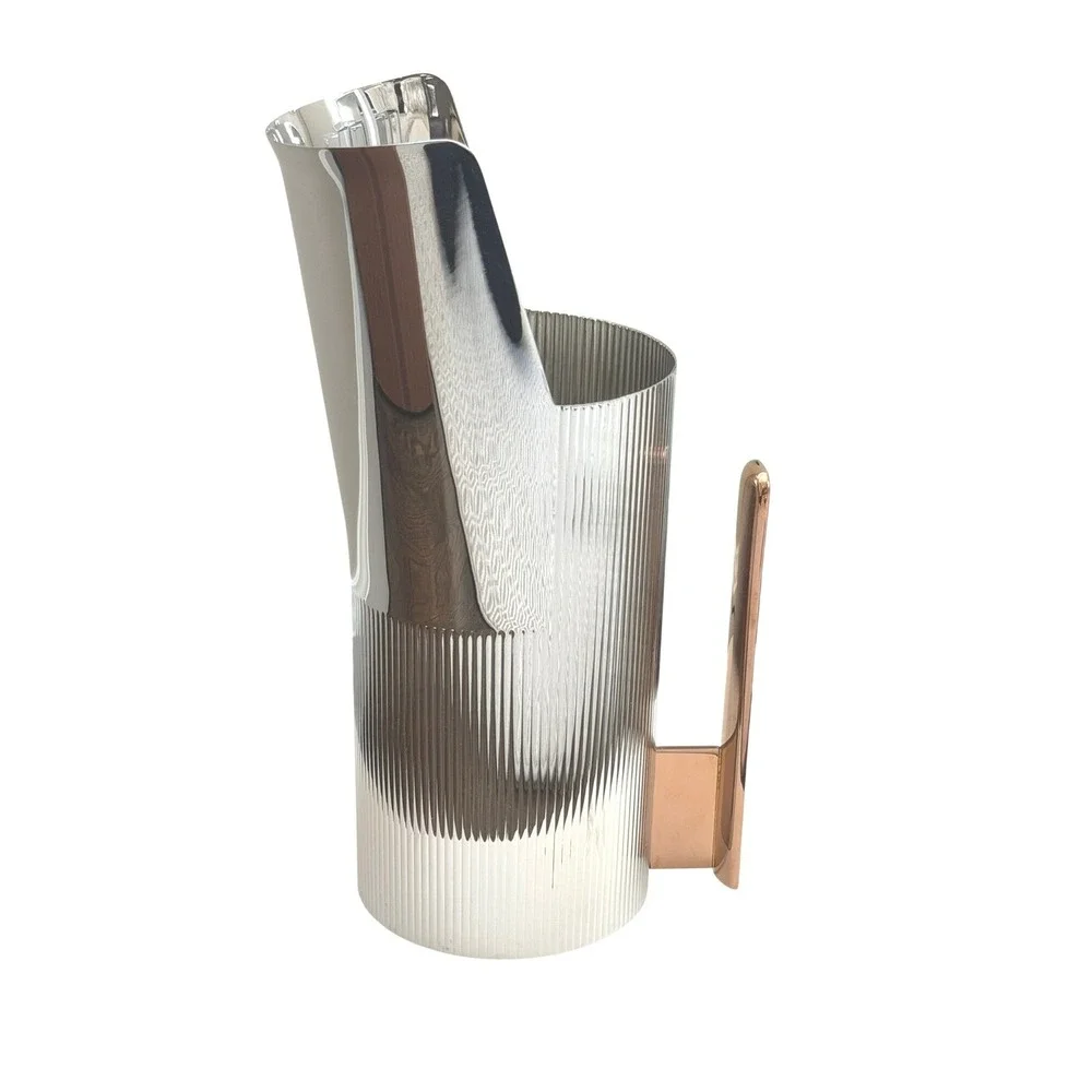 Georg Jensen Urkiola Pitcher - Rose Gold &‎ Silver Modernist Danish Design.